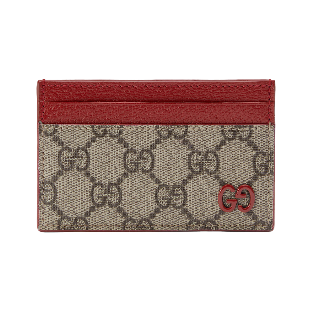 Interlocking G Card Case Supreme Canvas - Gucci