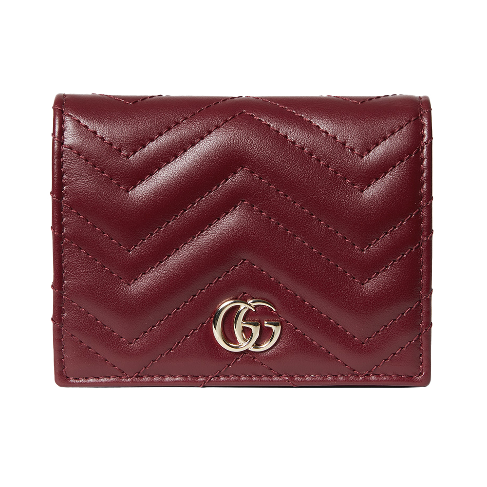 Gucci GG Marmont Card Case Wallet Dusty Pink – voilà.id