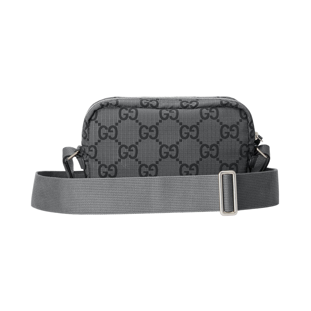 GUCCI｜CROSSBAGS (767190 UULHK 1244) Gucci GG Medium Polyester Crossbody Bag Dark Grey – voilà.id