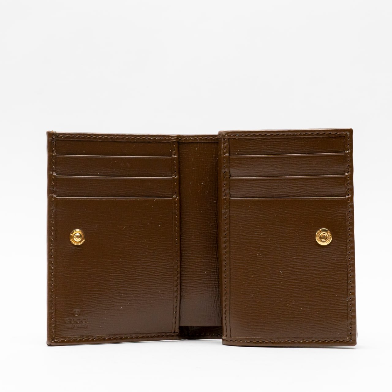 【GUCCI】Horsebit 1955 Bifold Wallet Beige:Brown Gucci Horsebit 1955 small wallet in beige and dark brown
