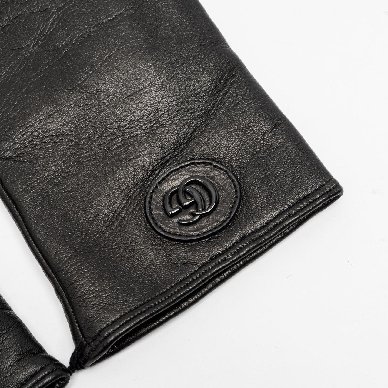 Gucci Double G Leather Gloves Black – voilà.id