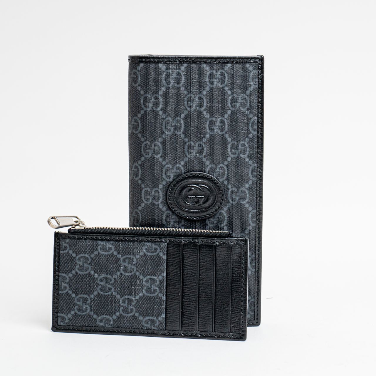 Gucci Interlocking G Long Wallet Black Supreme – voilà.id