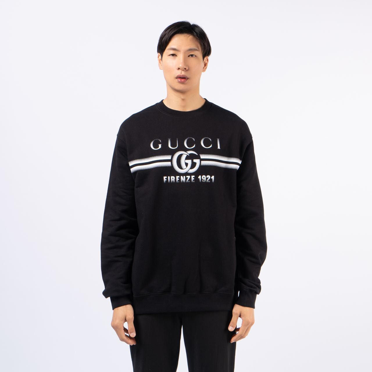 Gucci Double G Firenze 1921 Faded Print Sweatshirt Black – voilà.id