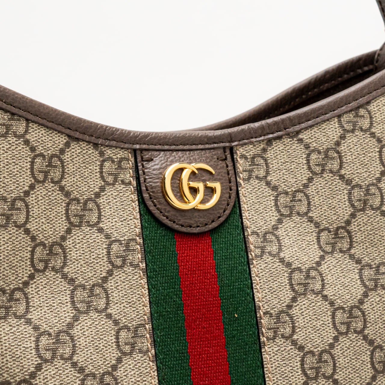 Gucci Ophidia GG Supreme Canvas Small Shoulder Bag Brown –