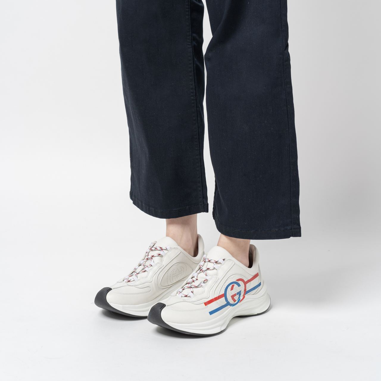 スニーカー Gucci Run Sneaker 'White Blue' 680900-USN10-8485 Gucci Run Sneakers | eBay