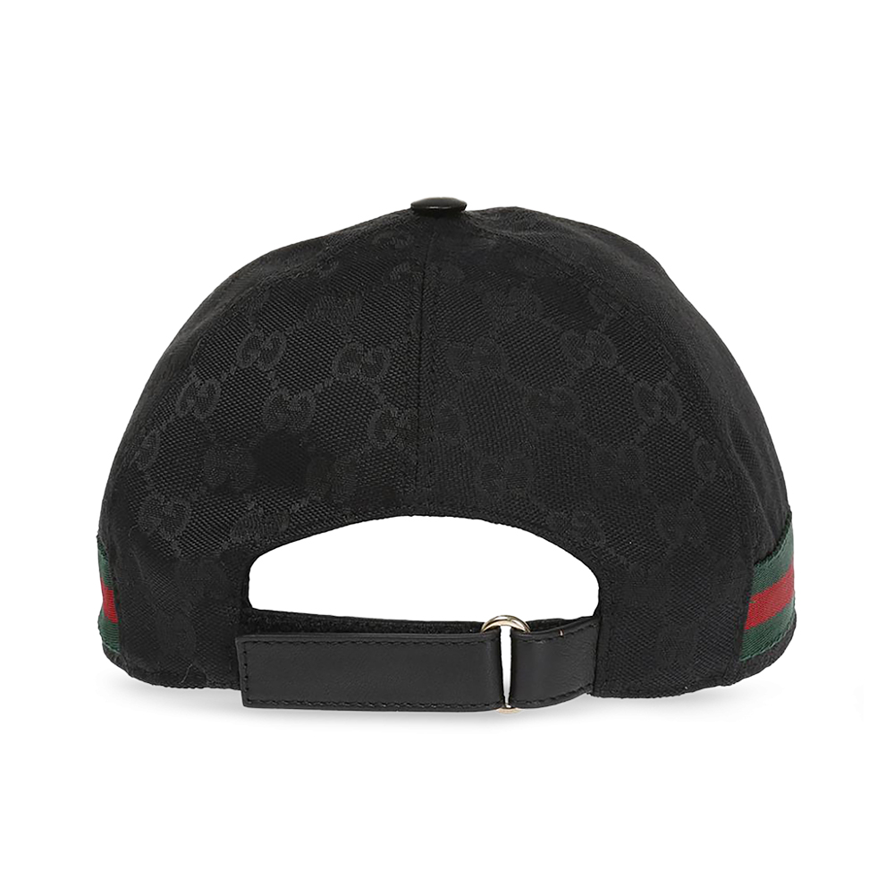 Gucci Original GG Canvas Baseball Hat with Red Green Stripe  display picture 1
