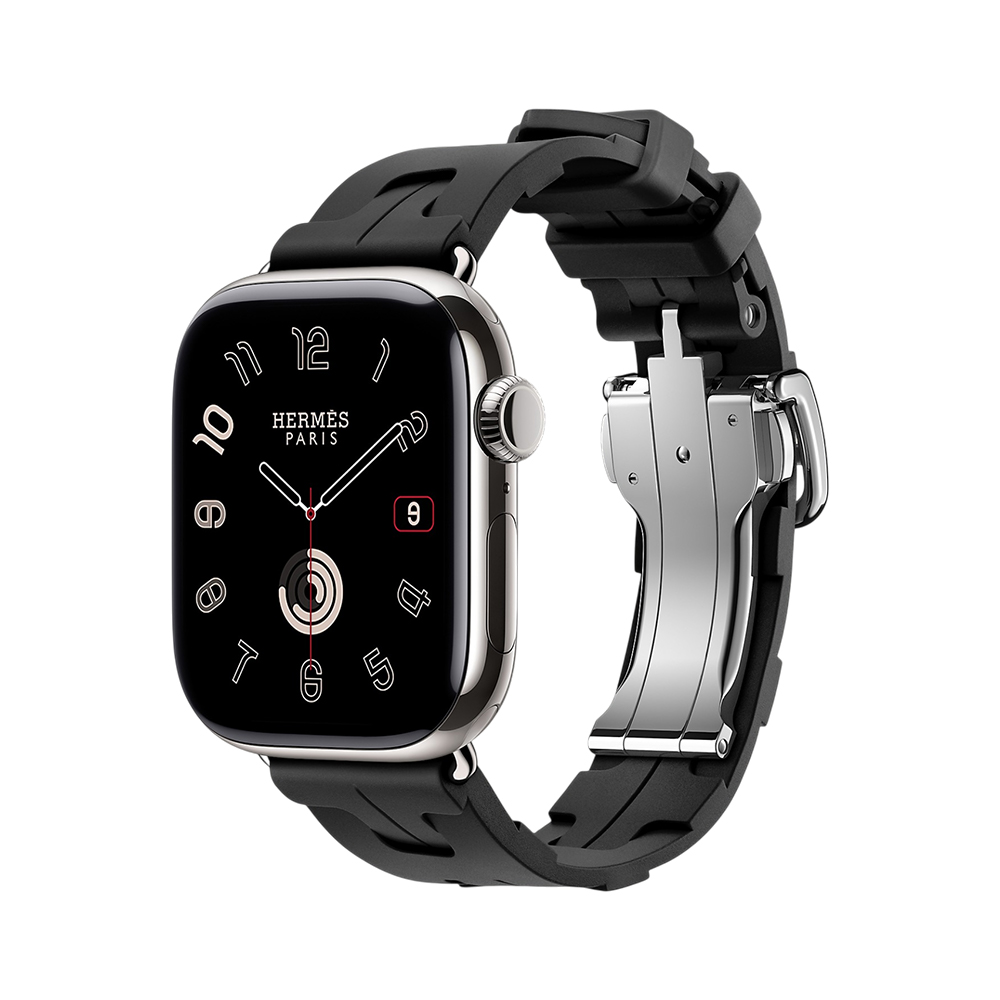 Hermès Series 11 Titanium & Noir Band Apple Watch Hermès Single