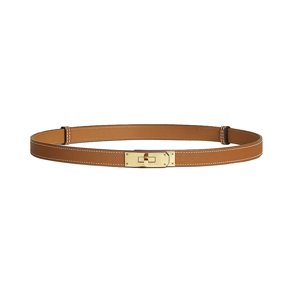 HERMES Kelly 18 Epsom Gold Metal belt Etope