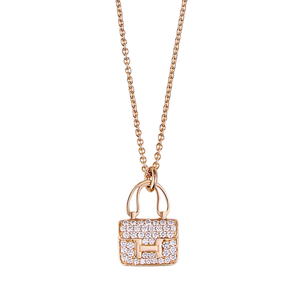 Hermès Amulettes Constance Pendant with Diamonds Rghw – voilà.id