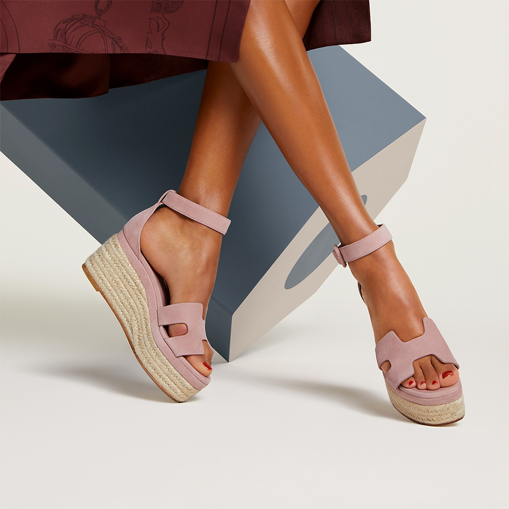 【洗練されたニュアンスカラー】HERMES Espadrillas Elda espadrille | Hermès Singapore