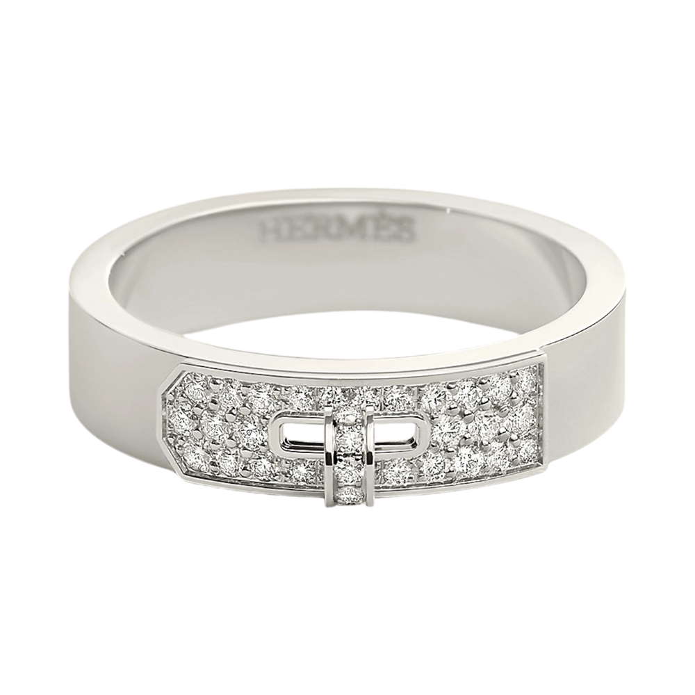 Hermes Kelly ring rose gold diamonds【関税込】 Hermes 2023 18k Rose Gold Diamond Kelly Ring, Small Model