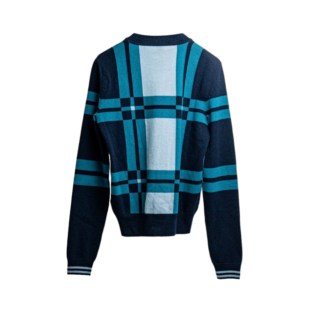 HERMES - HERMES Astrologie Bandana ロングTシャツ Hermès Brides de Gala Tartan Long Sleeve Sweater Vert Oxford