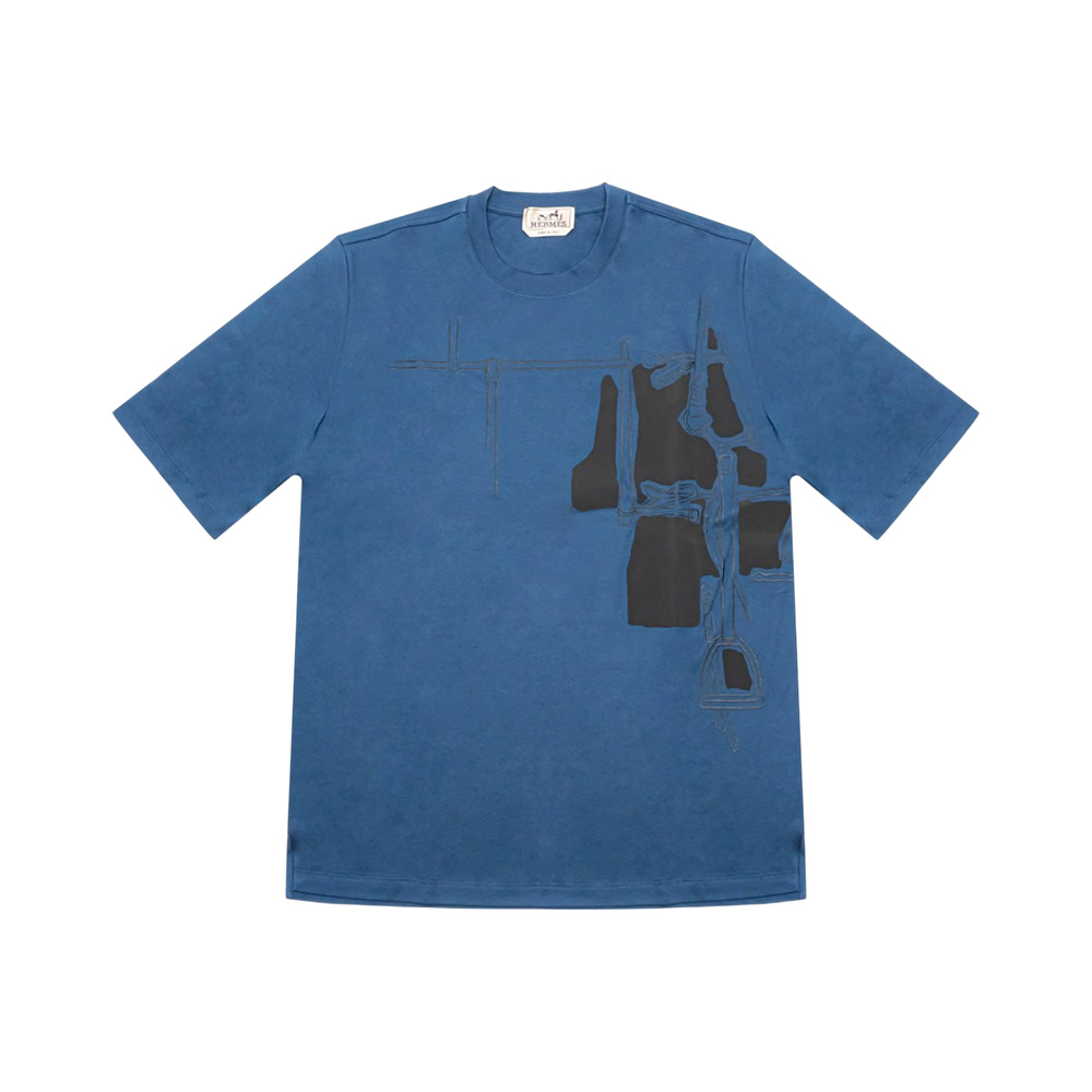 立体感のあるエレガンス HERMES Harnais en Gouache 3D Tシャツ 新作！】3Dプリント！ Hermes Harnais en Gouache 3D Tシャツ
