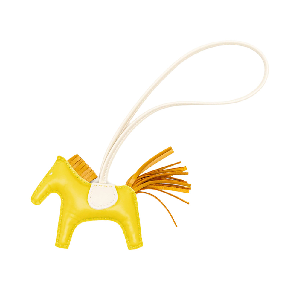 Hermes Rodeo Charm Pegasus Jaune De Naples / Sesame / Craie – voilà.id