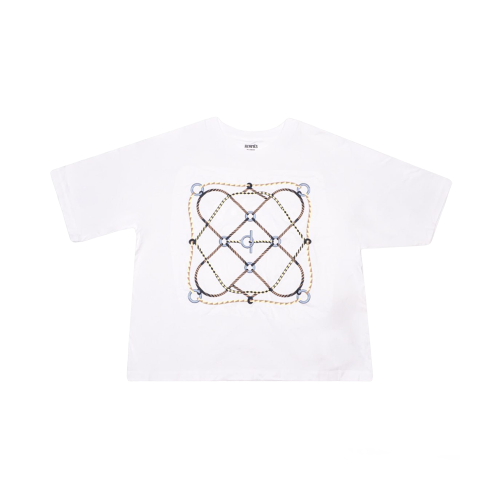 新作！【HERMES】「Figure Artistique」プリント Ｔシャツ Figure Artistique