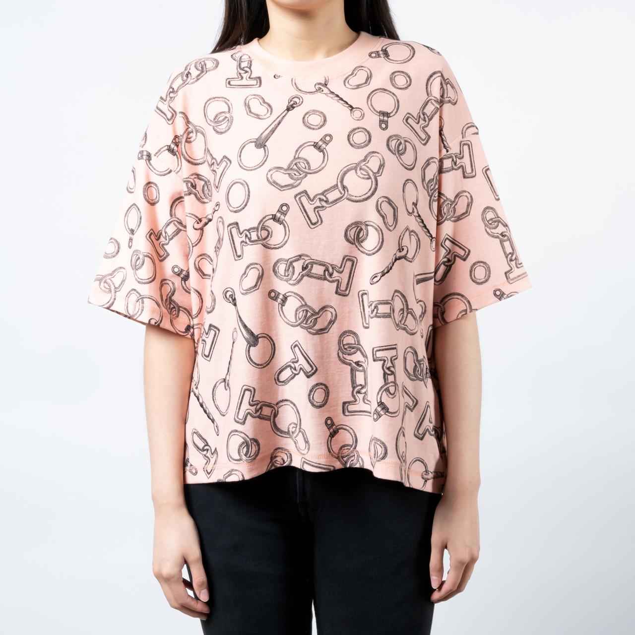 ★1枚でお洒落★HERMES Finesse Kaleidscope Effect Tシャツ 可愛い Hermes Effet Kaleidoscope Finesse Tシャツ