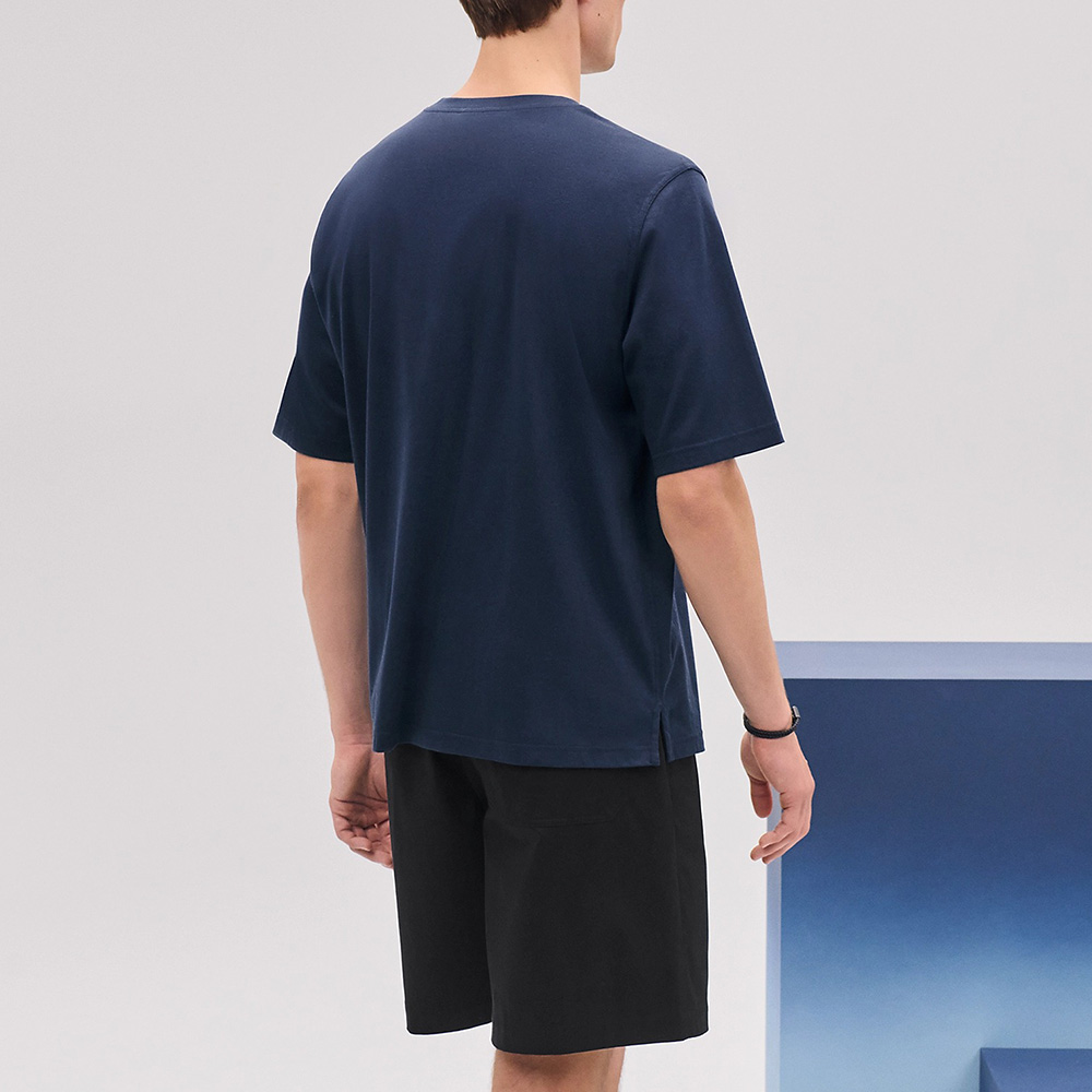 Hermès H Puzzle with Leather Detail T-Shirt Ocean – voilà.id