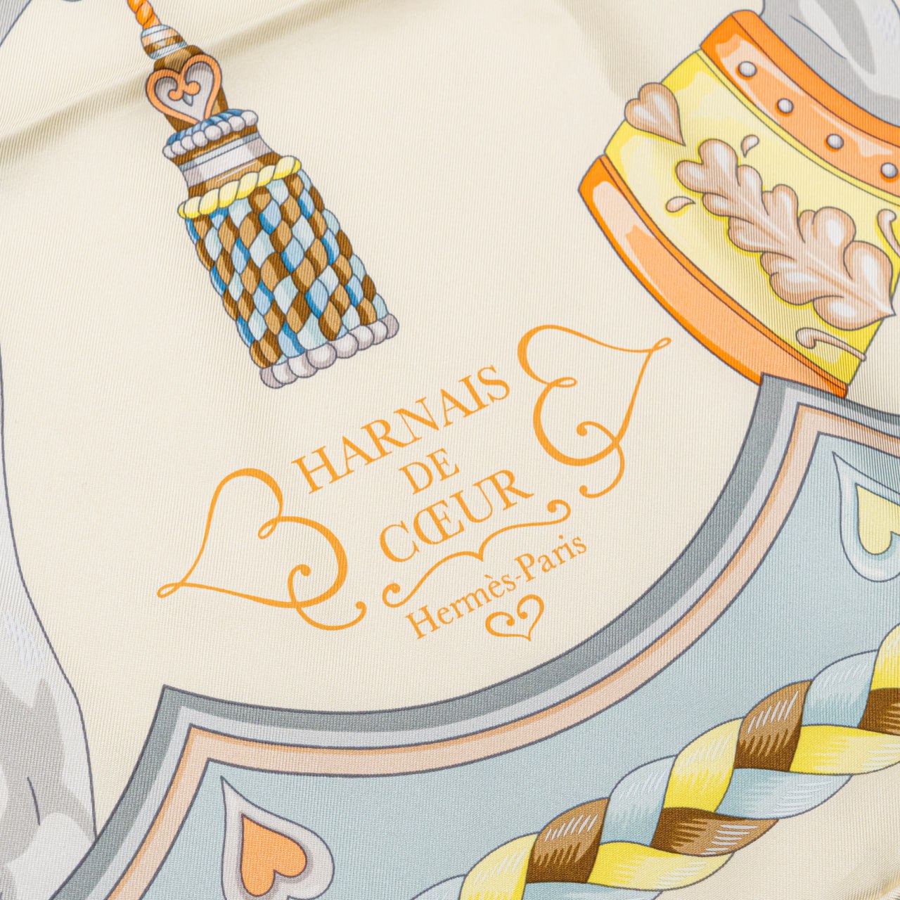 【国内発送】Harnais de Coeur scarf 90 NWT New Box Harnais de Coeur scarf 90cm Silk Unused Horse