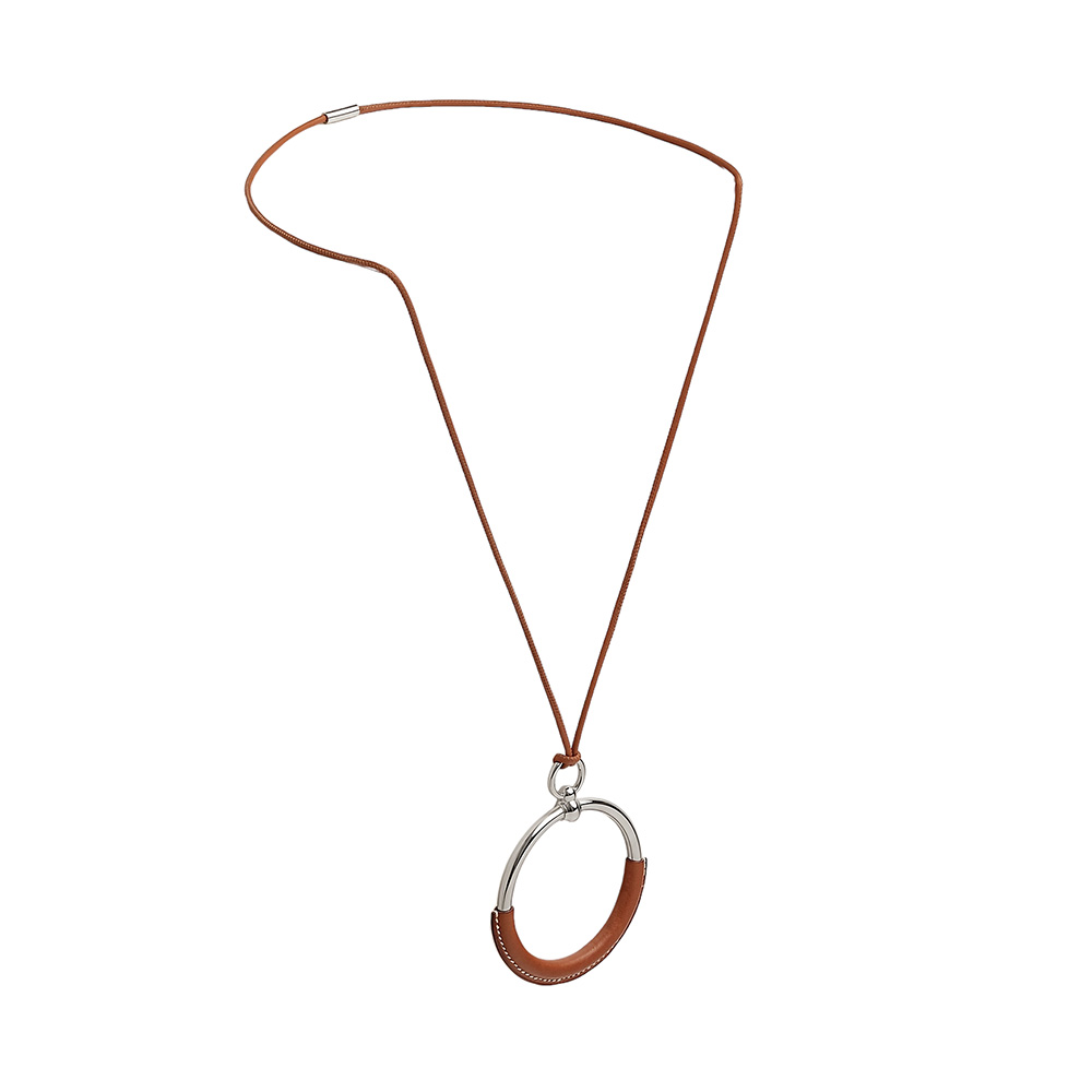 Hermes Loop Pendant Fauve Barenia Calfskin Phw – voilà.id