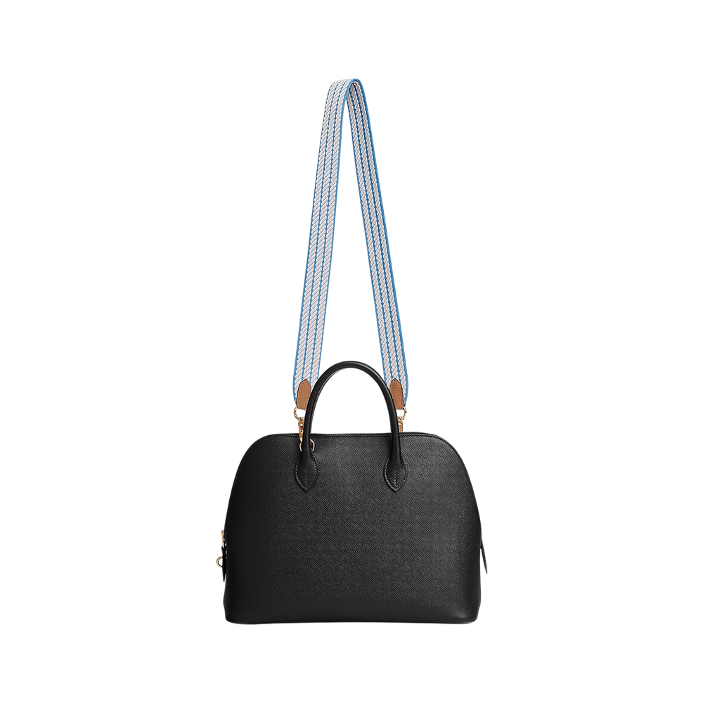 Hermès Sangle Cordage 25 mm Bag Strap Azur / Mauve Pâle