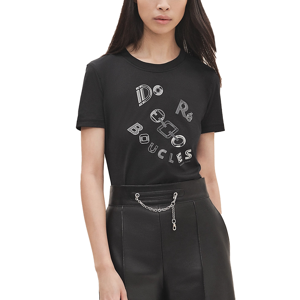 Hermès Do Re Boucles Micro T-Shirt Black – voilà.id