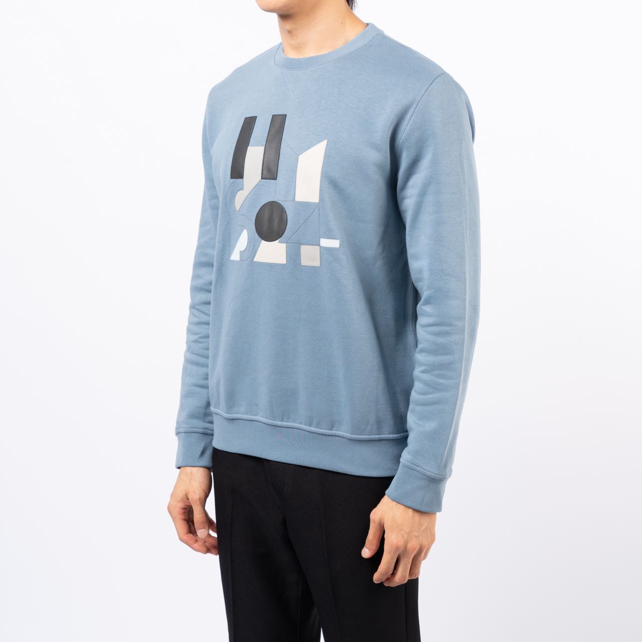 Hermès Jeu d'Adresse Patch with Leather Detail Sweatshirt