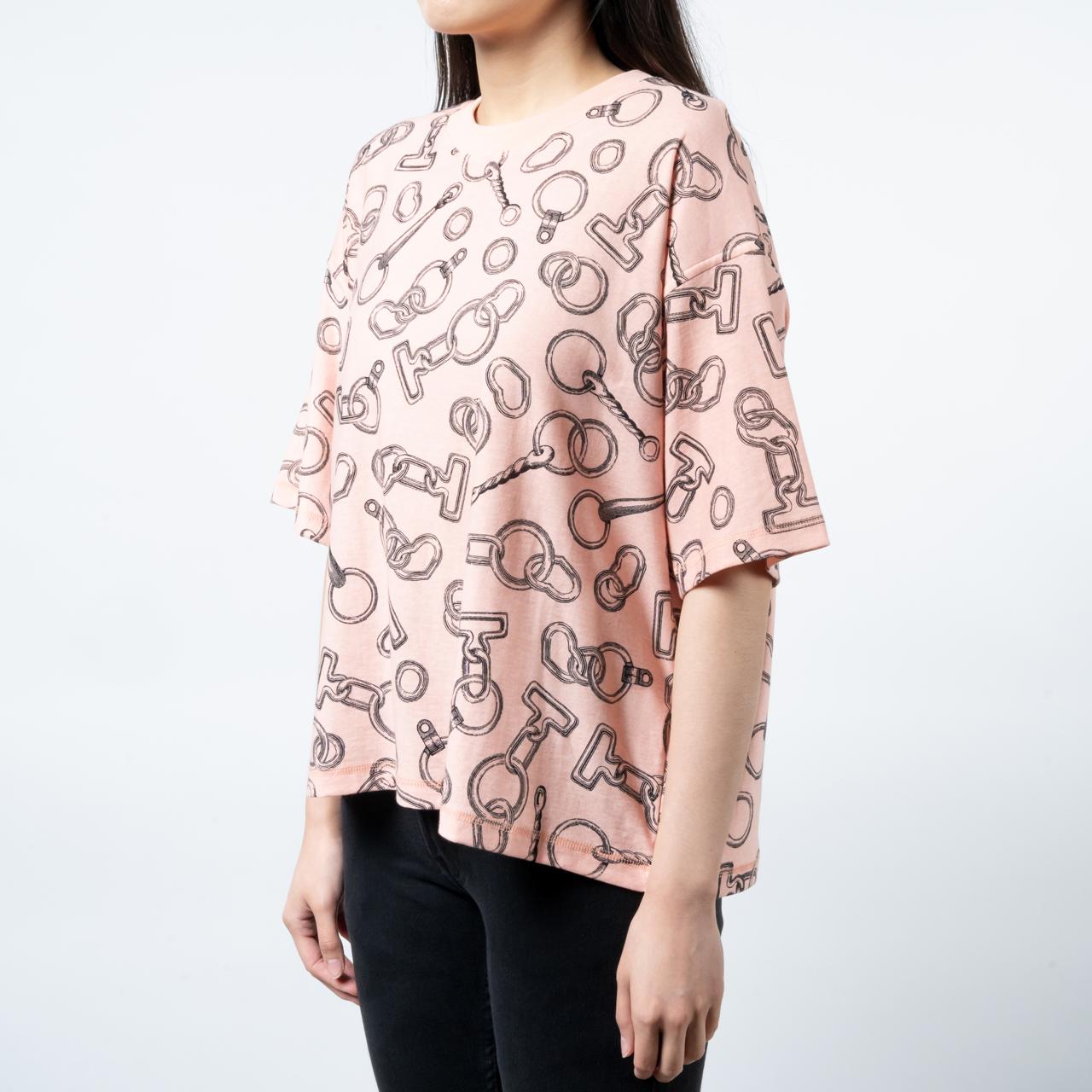 【HERMES】フロントデザインが可愛い☆ micro cartiglio Tシャツ org.jpg