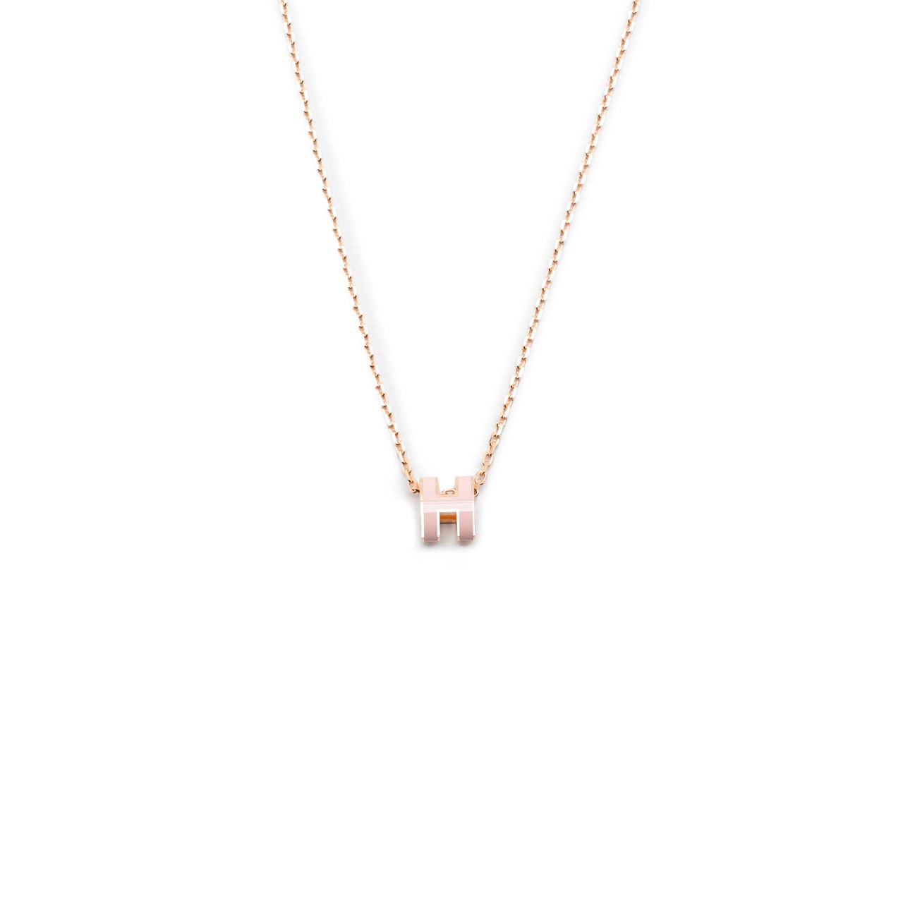 Hermès Mini Pop H Necklace Rose Dragee Rghw – voilà.id
