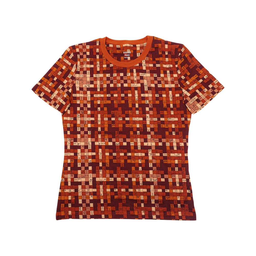 【HERMES】大人気 Bolduc au Carre マイクロTシャツ ホワイト Bolduc au Carre