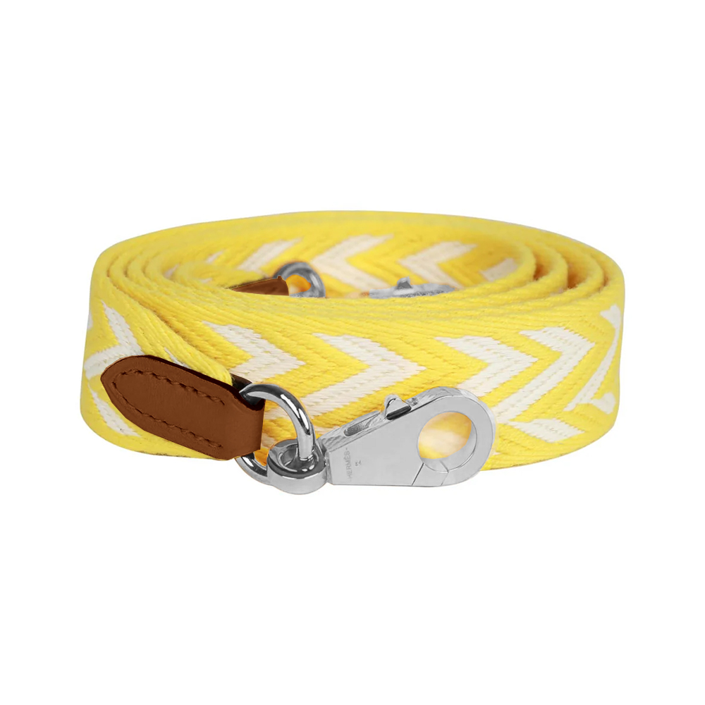 Hermès Sangle Zigzag 50mm Bag Strap Lime / Blanc Shw – voilà.id