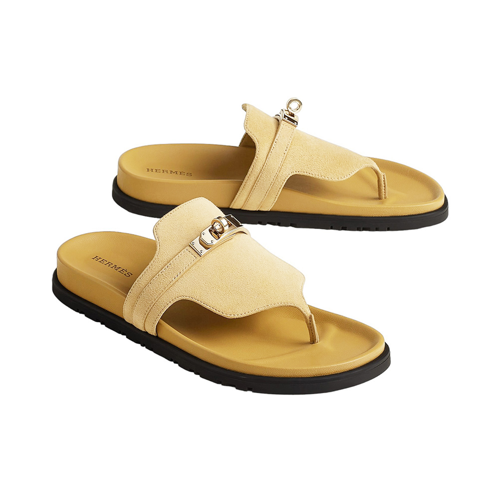 【Beige Albatre】HERMES エスパドリーユ Feria エスパドリーユ 《トリップ》 | Hermès - エルメス-公式サイト