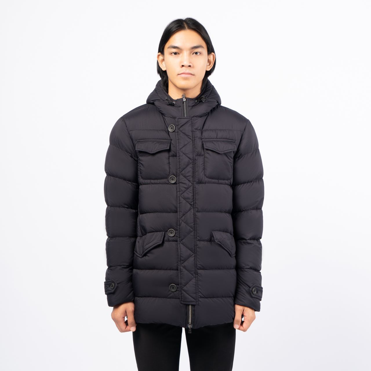 Herno L'eskimo Goose Down Padded Jacket Grey – voilà.id