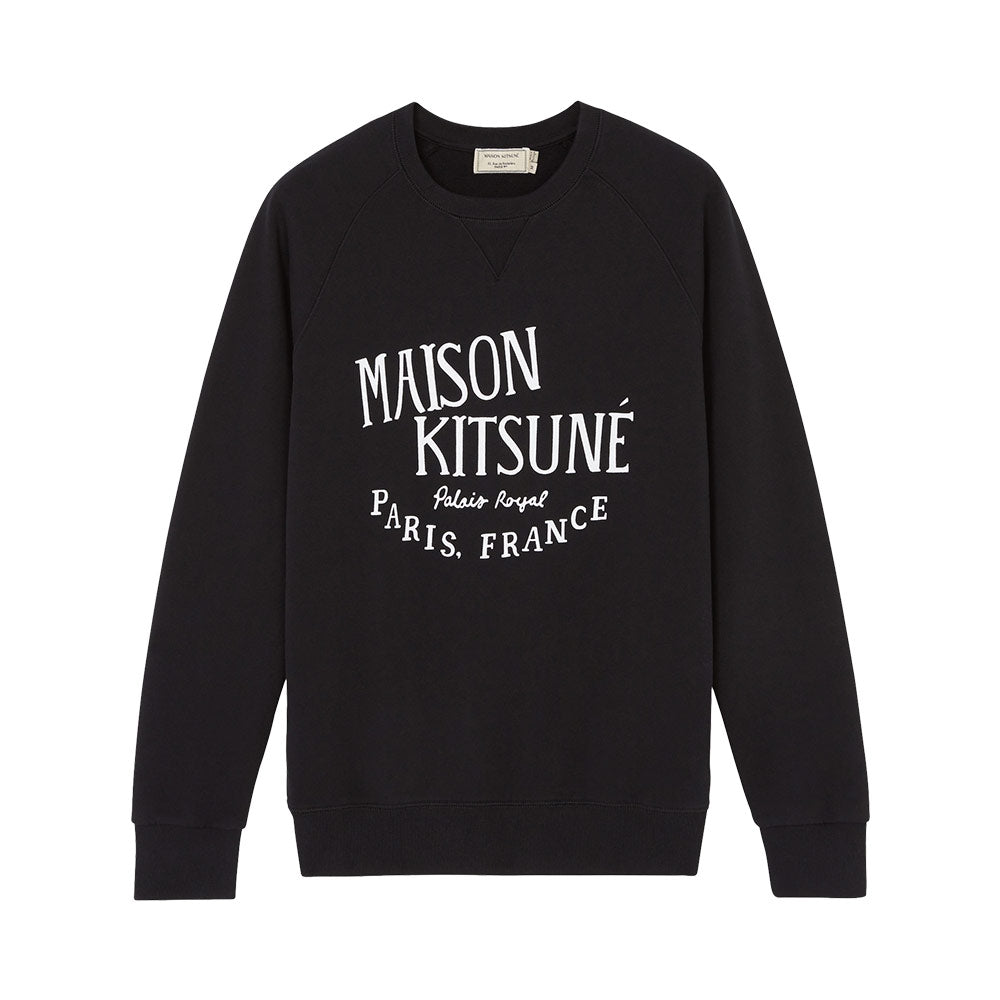 トップス Maison Kitsune Palais  Paris France Maison Kitsune Palais Royal Classic Sweatshirt Black Man