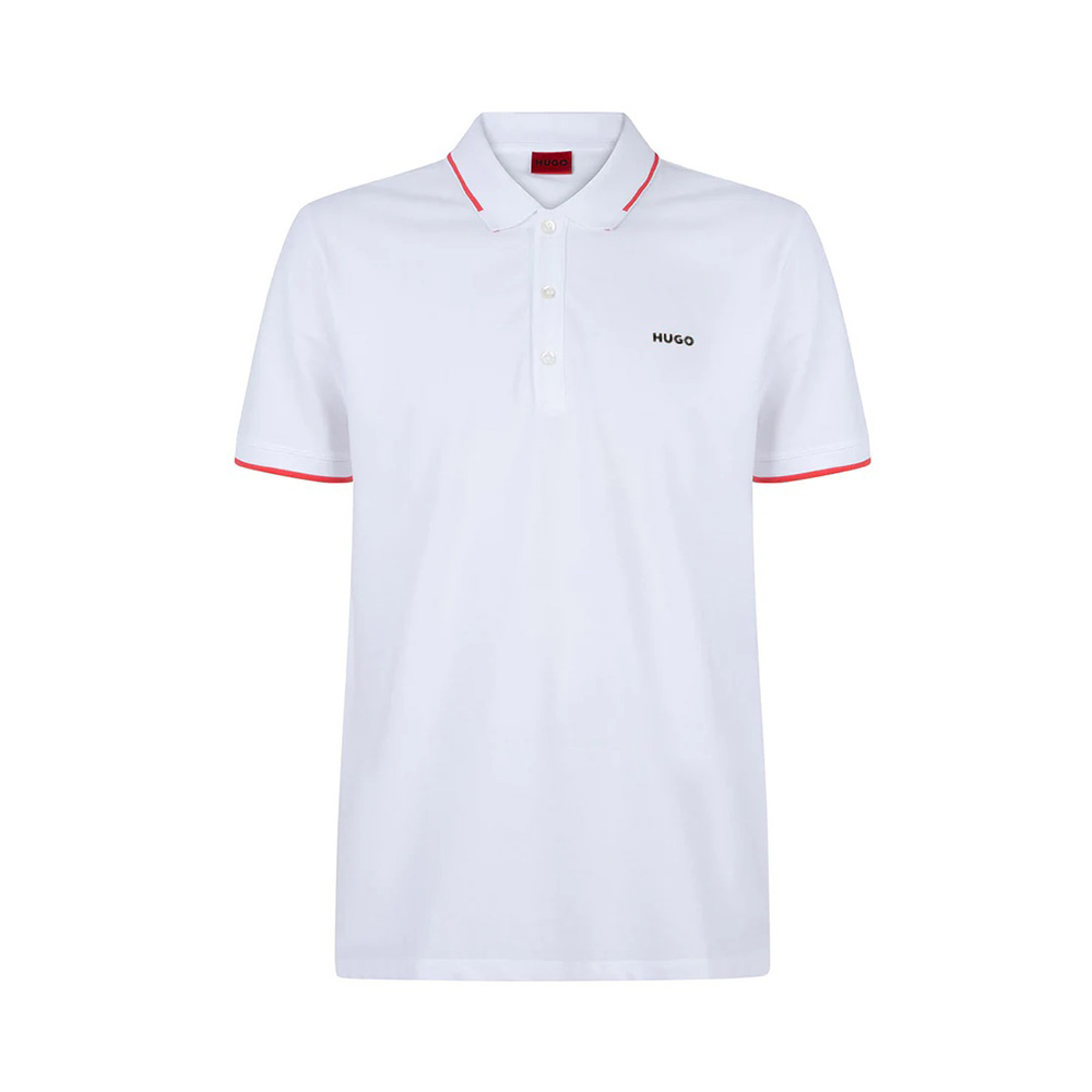 Hugo Boss Dinoso222 Black Logo Polo Shirt Dark Blue – voilà.id