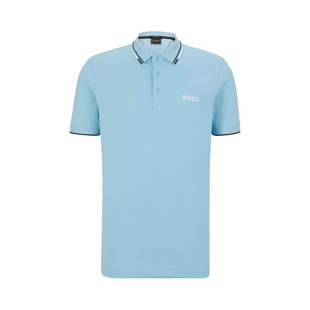 Hugo Boss Paddy Pro with Contrast Detail Polo Shirt Black/Lime