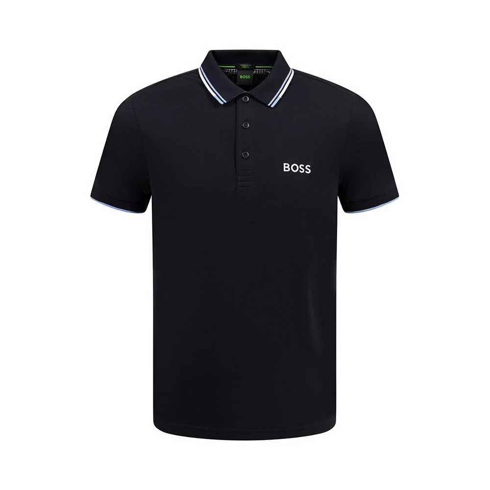 Paddy Pro Hugo Boss Paddy Pro with Contrast Logo Polo Shirt Navy – voilà.id
