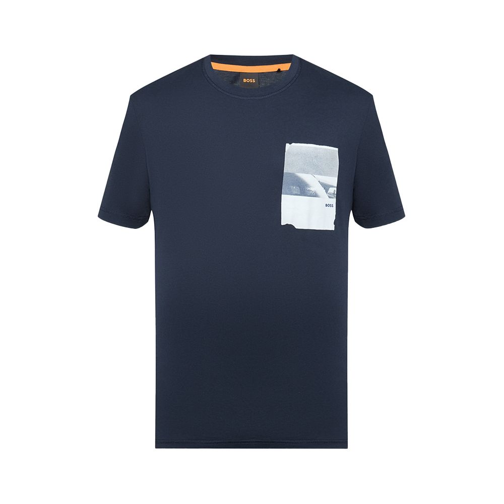 Hugo Boss Container Logo T-Shirt Dark Blue – voilà.id