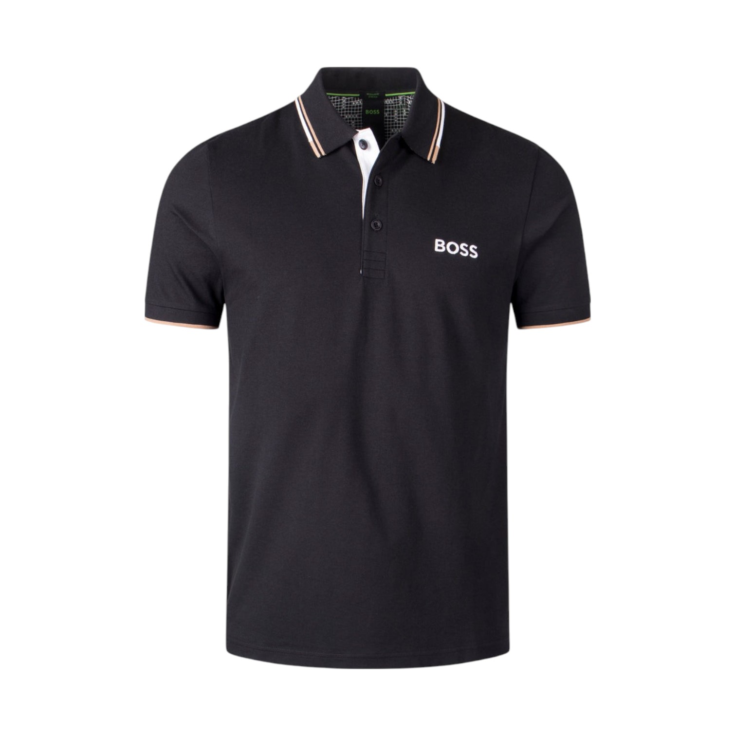 Paddy Pro Hugo Boss Paddy Pro with Contrast Logo Polo Shirt Black – voilà.id