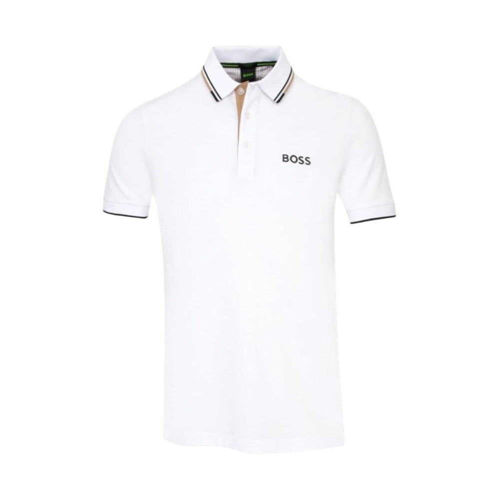 Paddy Pro Hugo Boss Paddy Pro with Contrast Logo Polo Shirt Natural – voilà.id