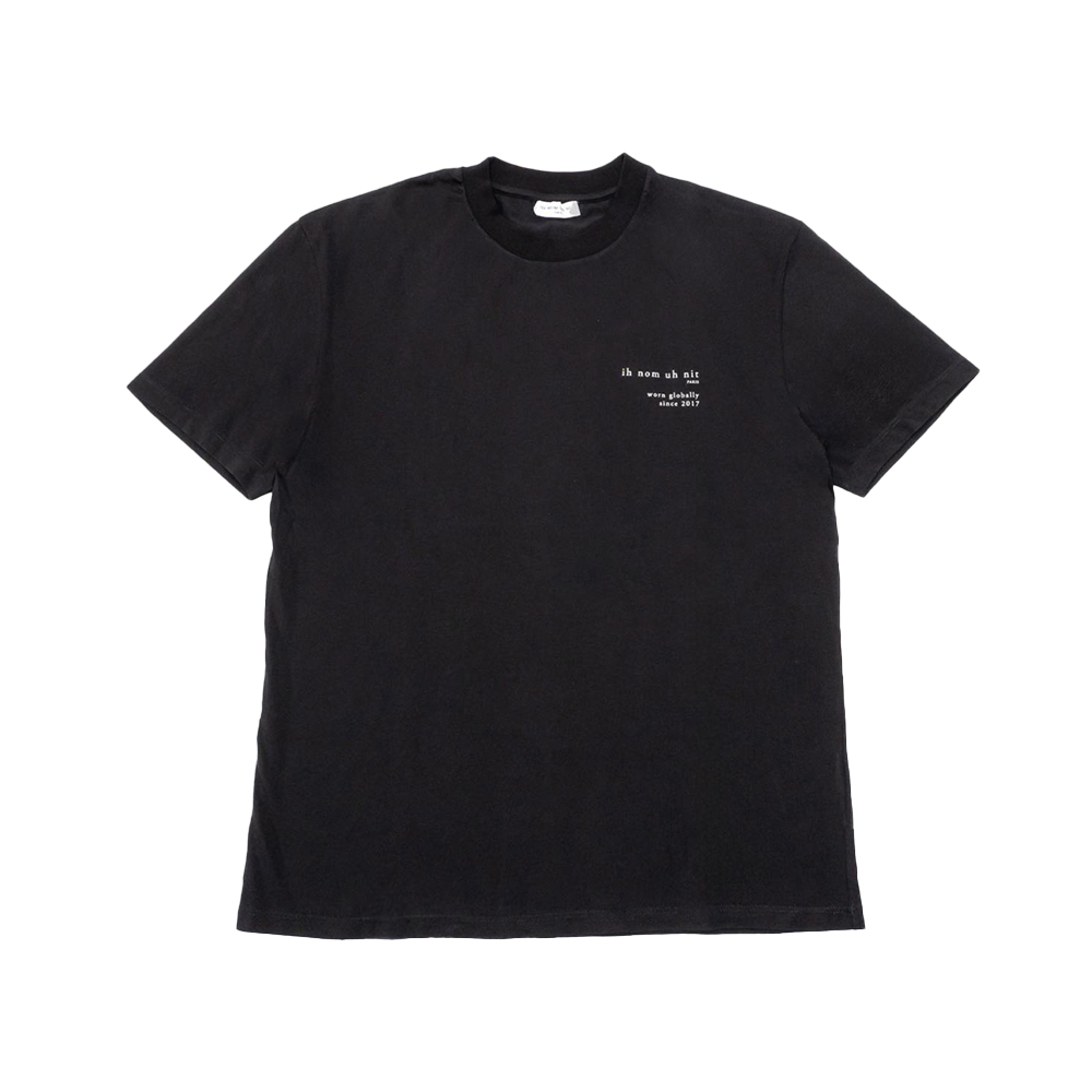 Ih Nom Uh Nit Logo-Print Cotton T-Shirt Black Man – voilà.id