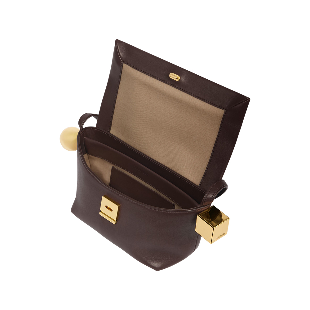 Brown Jacquemus Le Seau Carre Jacquemus The Rond Carré Flap