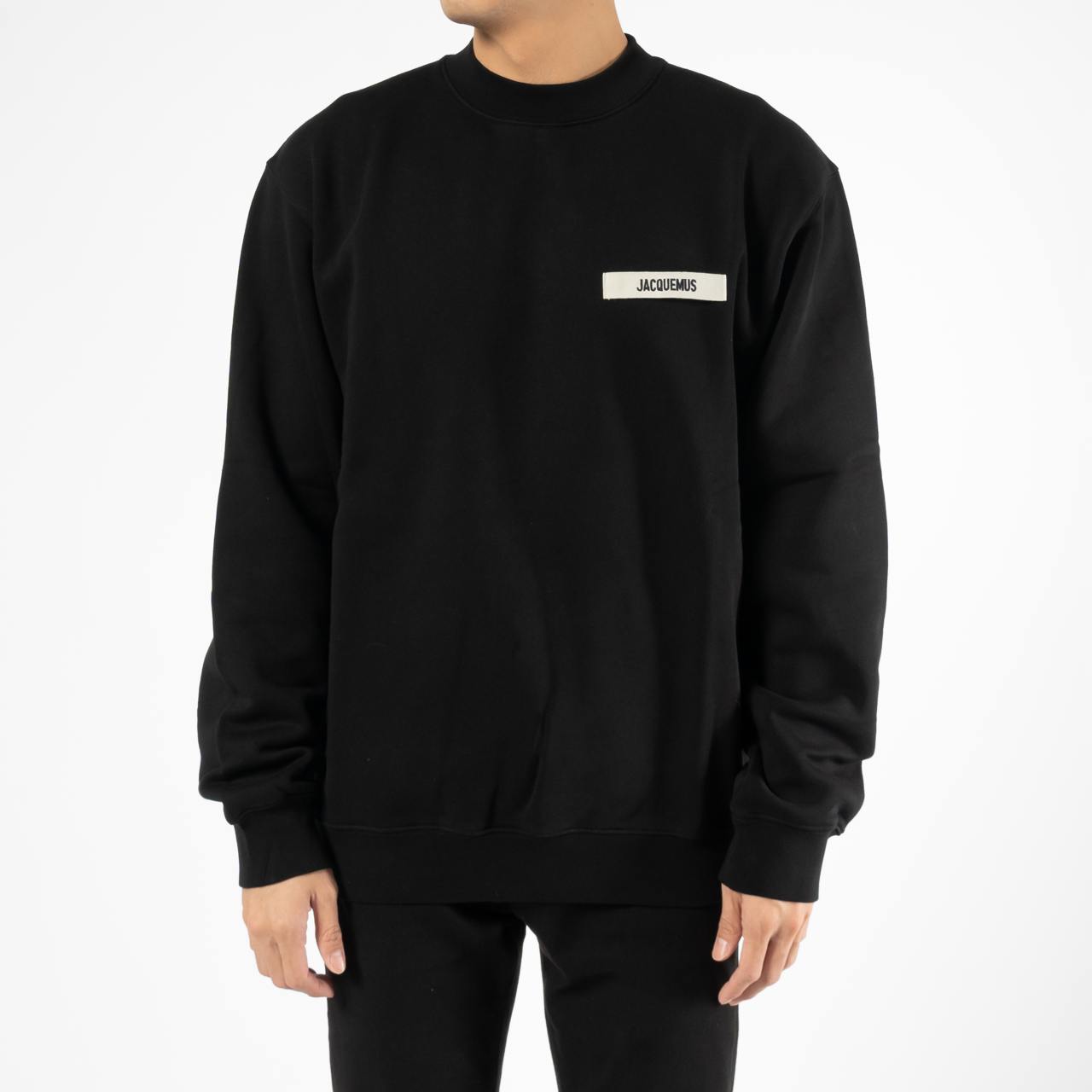Jacquemus Le Gros Grain Logo Sweatshirt Black – voilà.id