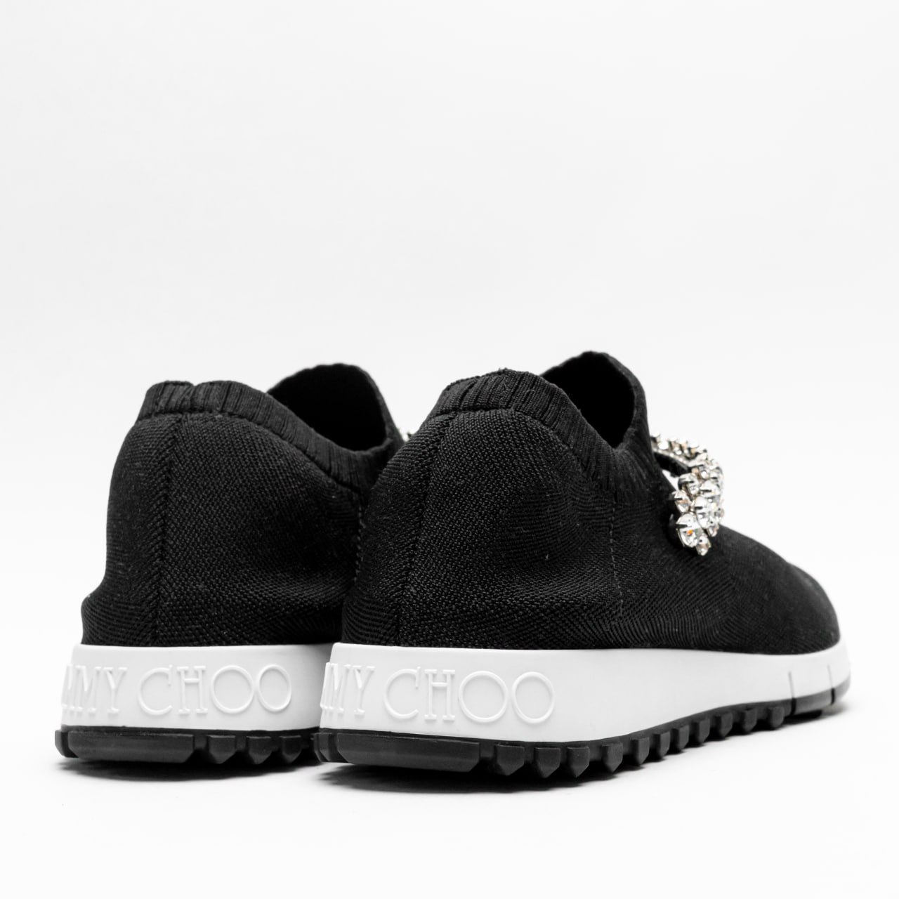 70%オフPセールJIMMY CHOO VERONA FABRIC SNEAKERS WITH CRYSTAL Black Knit Trainers with Crystals | VERONA | Autumn 2022