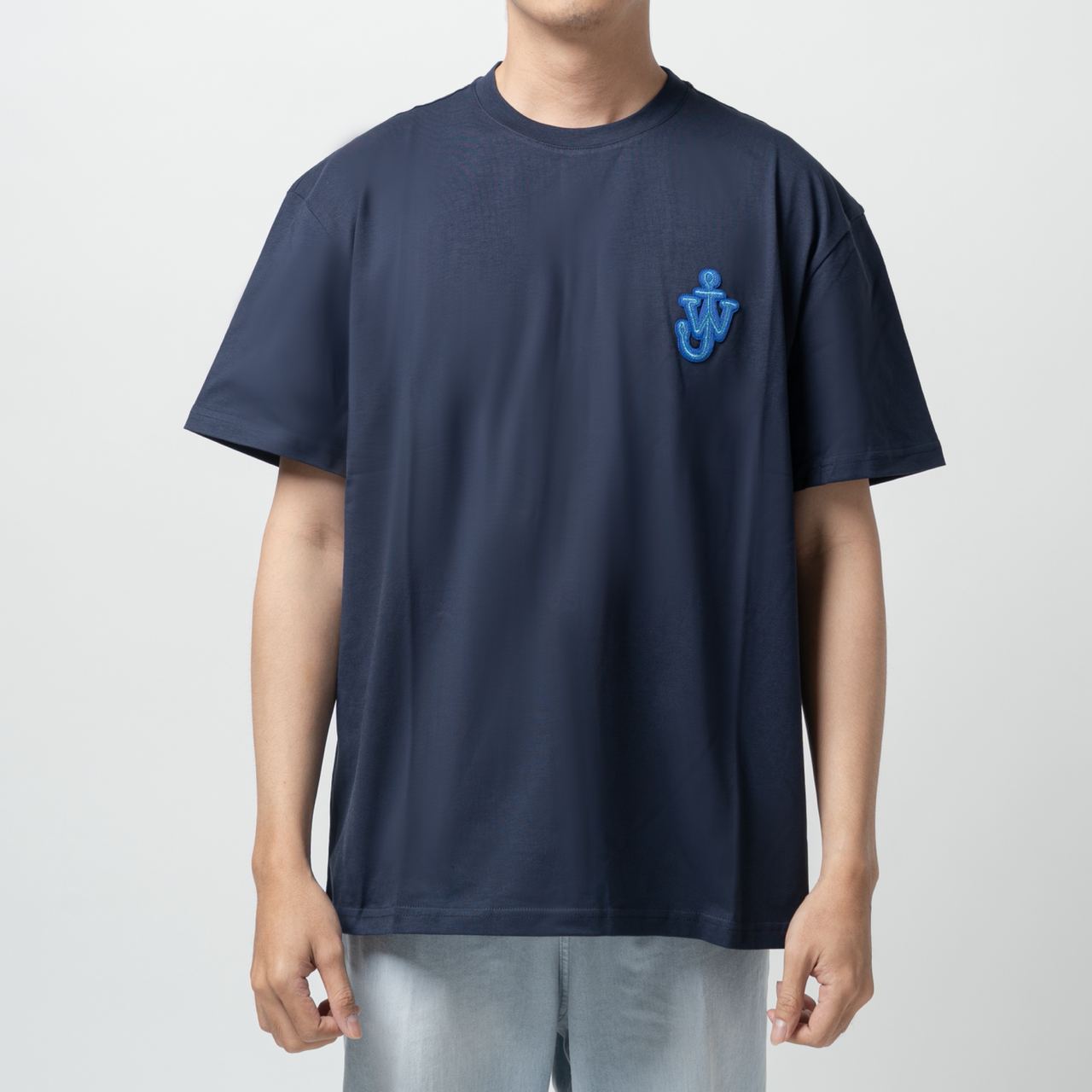 【送料&関税込】J.W. Anderson Light Blue Crewneck T-shirt Wi 4product-JT0061PG0772888-Xms-