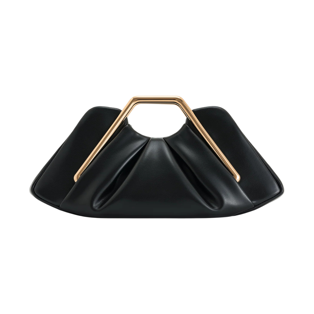 Lila Metal Frame Clutch