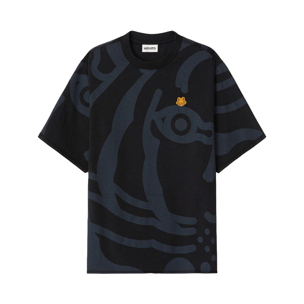 Kenzo All-Over K-Tiger T-Shirt Black Men – voilà.id
