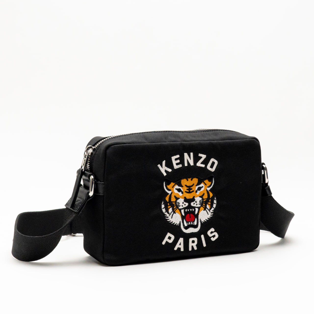 Kenzo Tiger Paris Logo Embroidered Varsity Nylon Crossbody Kenzo Tiger Paris Logo Embroidered Varsity Nylon Crossbody