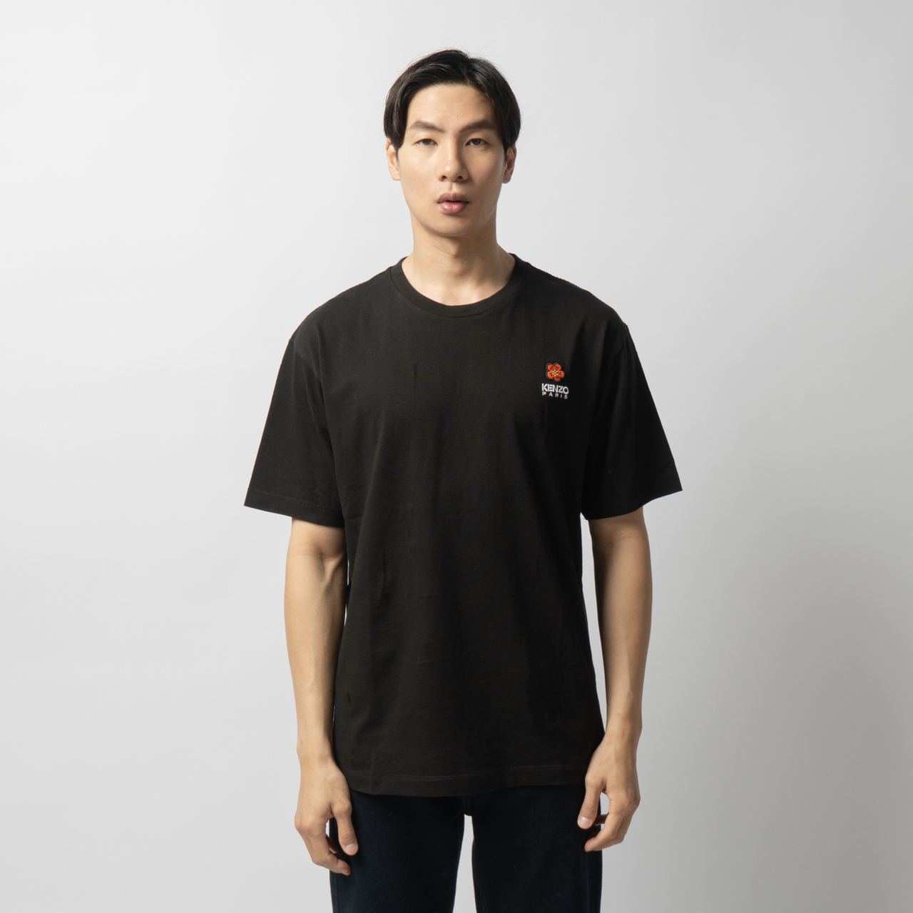Kenzo Boke Flower Crest T-Shirt Black Men – voilà.id