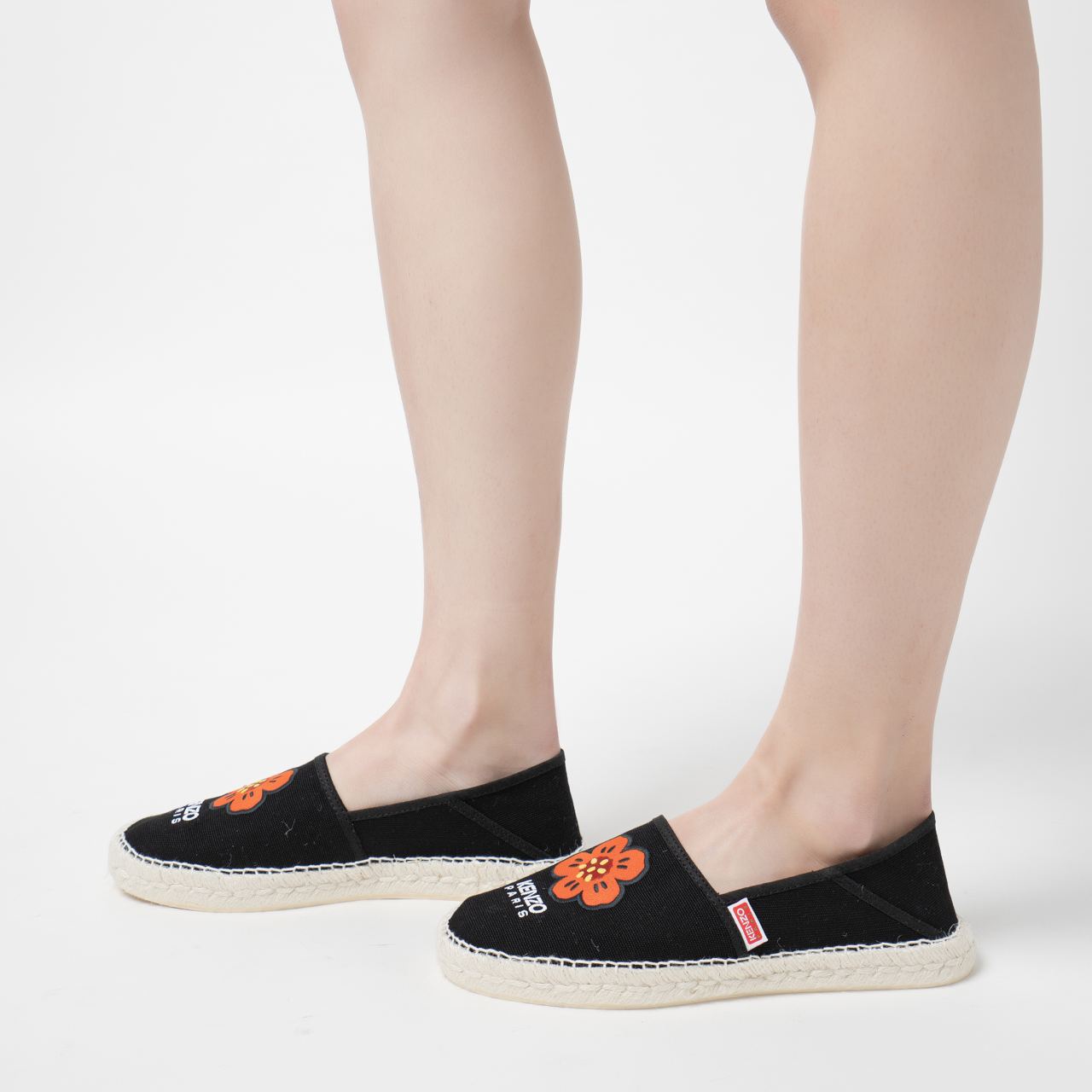 Kenzo Boke Flower Canvas Espadrilles Black Women – voilà.id