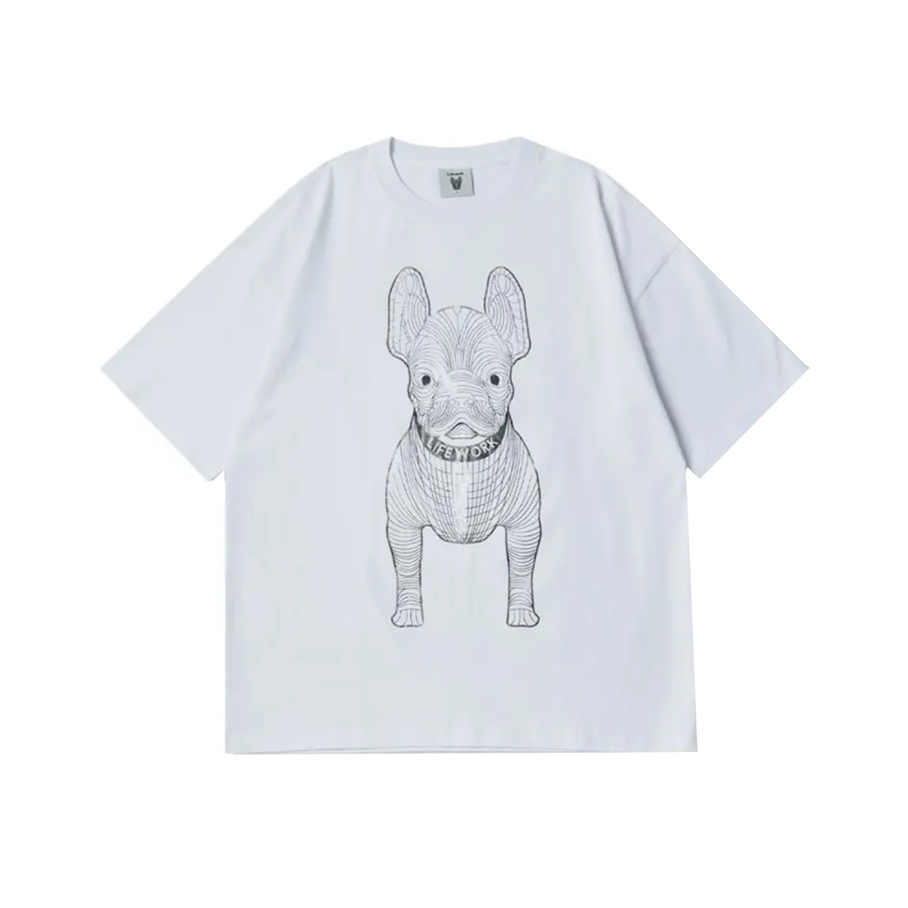 Lifework Radog Big Logo Oversized Tee Black/Silver – voilà.id